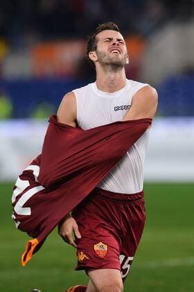 Miralem Pjanic, 2-0 Goal celebration Roma 19 11 2012 Roma Stadio Olimpico Football 2012 2013 Campionato di Calcio Serie A, AS Roma - FC Torino 1906. andreaxstaccioli