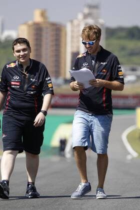 Motorsports: FIA Formula One World Championship 2012, Grand Prix of Brazil, 1 Sebastian Vettel (GER, Red Bull Racing), xHOCHxZWEIx