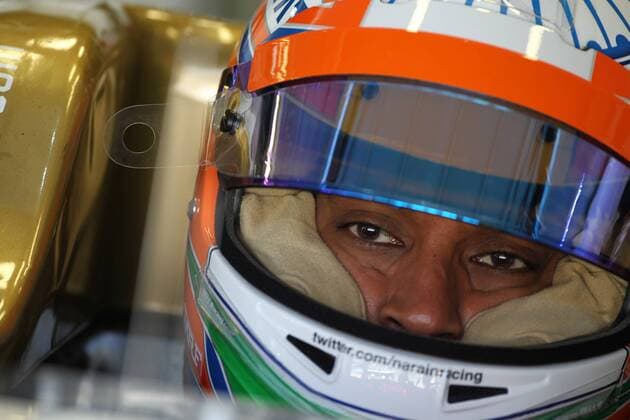 23.11.2012- Free Practice 1, Narain Karthikeyan (IND) HRT Formula 1 Team F112 Brazilian Grand Prix, Sao Paulo 22-25 November 2012 