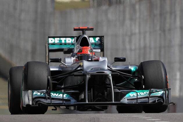 23.11.2012- Free Practice 1, Michael Schumacher (GER) Mercedes AMG F1 W03 Brazilian Grand Prix, Sao Paulo 22-25 November 2012 