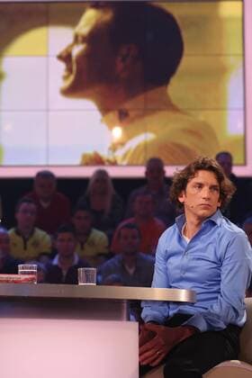 TYLER HAMILTON, auf der Leinwand Lance Armstrong DAS AKTUELLE SPORTSTUDIO MAINZ 24.11.12