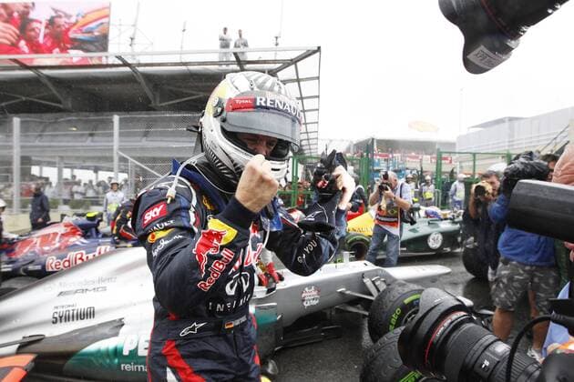 Motorsports: FIA Formula One World Championship 2012, Grand Prix of Brazil, 1 Sebastian Vettel (GER, Red Bull Racing), xHOCHxZWEIx