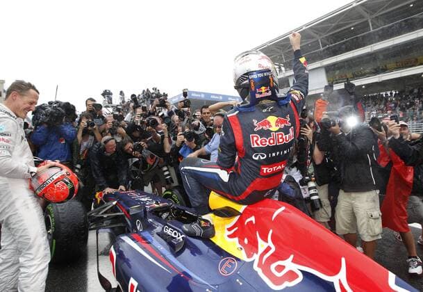 Motorsports: FIA Formula One World Championship 2012, Grand Prix of Brazil, 1 Sebastian Vettel (GER, Red Bull Racing), xHOCHxZWEIx