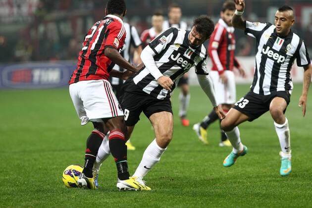Mirko Vucinic Juventus Milano 25 11 2012 Stadio San Siro Football Calcio Serie A 2012 13 Milan v Juventus PaoloxNucci