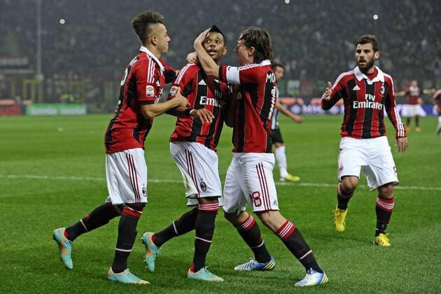 Mailand, 25 11 2012 - campionato di calcio serie A AC Milan-Juventus Turin: Tor durch Robinho 