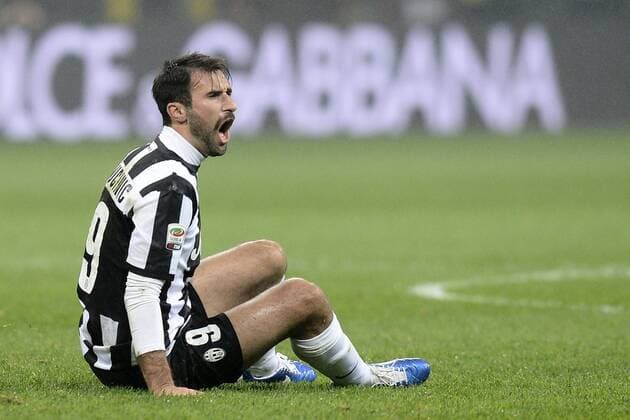 Mailand, 25 11 2012 - campionato di calcio serie A AC Milan-Juventus Turin: Mirko Vucinic 