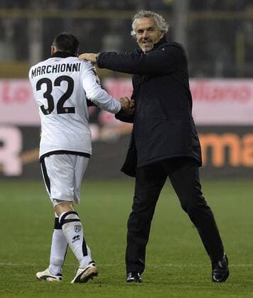 Parma 26 11 2012 - campionato di calcio serie A Parma FC - Inter Mailand: Roberto Donadoni-Marco Marchionni 