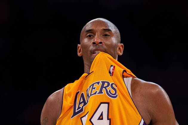 20 November 2012: Guard (24) Kobe Bryant of the Los Angeles Lakers chews on his jersey while playing against the Brooklyn Nets during the second half of the Lakers 95-90 victory over the Nets at the STAPLES Center in Los Angeles, CA. NBA Basketball Herren USA NOV 20 Nets at Lakers Icon181121120082 EDITORIAL USE ONLY