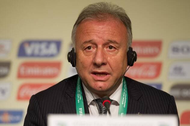 Alberto Zaccheroni (Trainer Japan) während einer Pressekonferenz zum FIFA Confederation Cup. Sao Paulo SP, Brasilien 30 11 2012. x(725)xMarceloxMachadoxdexMelox x  (13102) Entrevista da Copa das C