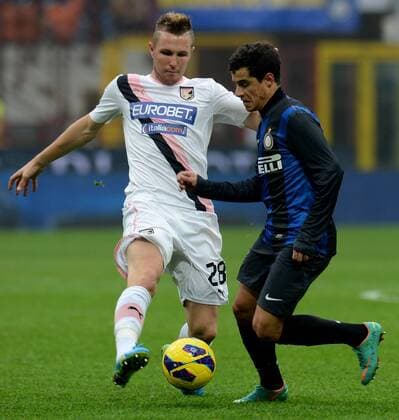 Serie A, Inter Mailand - US Palermo, Jasmin Kurtic, philippe coutinho (Hinweis: Verwendung nur in Deutschland - only Germany) xHOCHxZWEIx xItalyxPhotoxPressx 