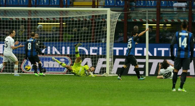 Serie A, Inter Mailand - US Palermo, santiago garcia (Hinweis: Verwendung nur in Deutschland - only Germany) xHOCHxZWEIx xItalyxPhotoxPressx 