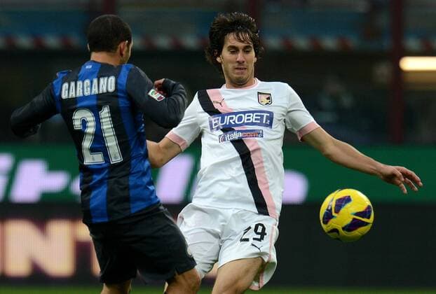 Serie A, Inter Mailand - US Palermo, santiago garcia, walter gargano (Hinweis: Verwendung nur in Deutschland - only Germany) xHOCHxZWEIx xItalyxPhotoxPressx 