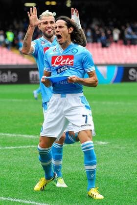 Neapel, Serie A - SSC Neapel vs. Delfino Pescara 1936: Edinson Cavani, Valon Behrami 