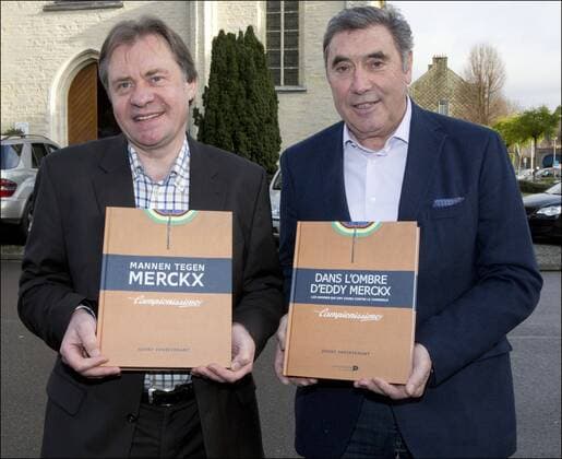 Johnny Vansevenant - Eddy Merckx - Buchpräsentation - Dans l ombre d Eddy Merckx - von Johnny Vansevenant - Erps-Kwerps, Belgien - Photonews Panoramic 