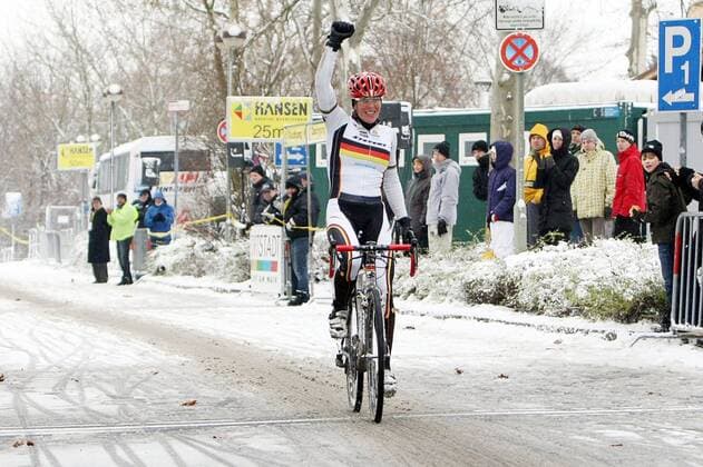 Siegerin Hanka Kupfernagel (GER), 38. Frankfurter Rad-Cross, Frankfurt am Main, Bornheimer Hang, 09.12.2012