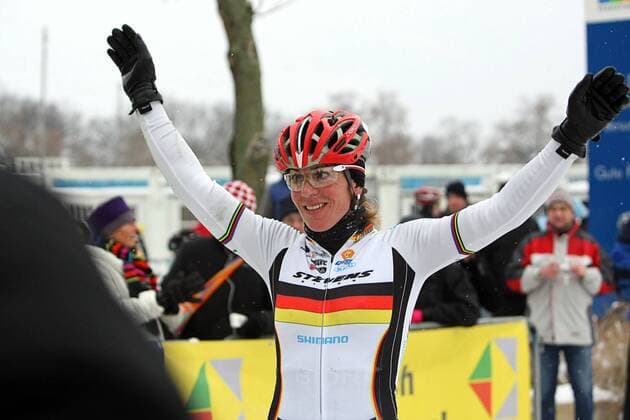 Siegerin Hanka Kupfernagel (GER), 38. Frankfurter Rad-Cross, Frankfurt am Main, Bornheimer Hang, 09.12.2012