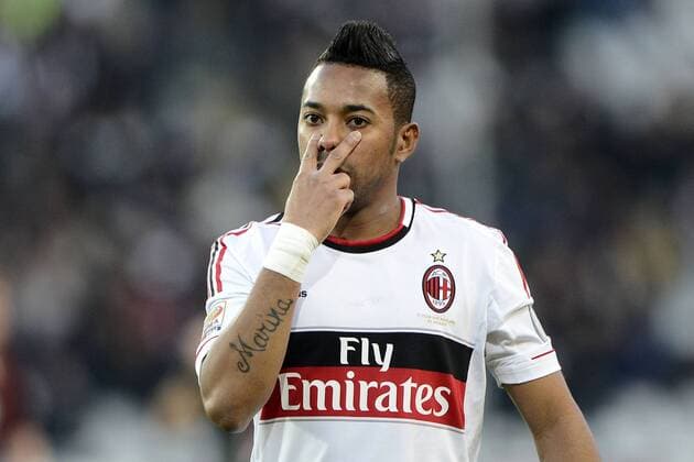 Turin, Italien - Fussball - Serie A - FC Turin vs. AC Mailand - Robinho 