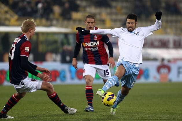 Antonio Candreva Lazio.Bologna 10 12 2012 Stadio Dall Ara .Football Calcio Serie A 2012 13.Bologna v Lazio. PaoloxNucci