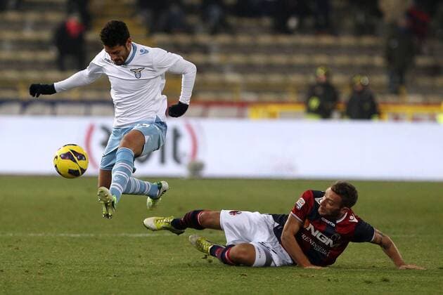 Antonio Candreva Lazio.Bologna 10 12 2012 Stadio Dall Ara .Football Calcio Serie A 2012 13.Bologna v Lazio. PaoloxNucci