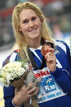 Jemma Lowe GBR bronze medal Medal Women s 200m butterfly Istanbul 12 12 2012 Istanbul andreaxstaccioli