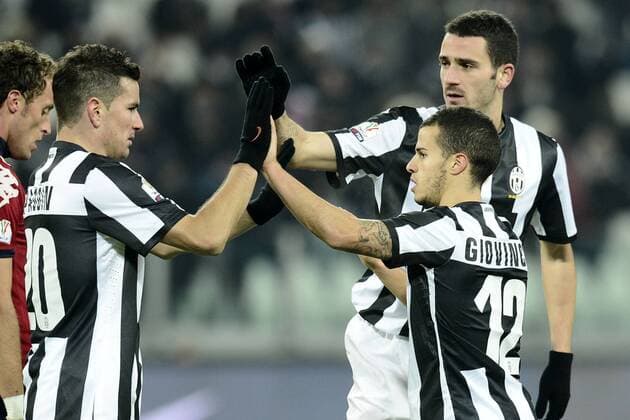 Db Torino 12 12 2012 - coppa Italia Juventus-Cagliari foto Daniele Buffa Image Sport nella foto: esultanza gol Sebastian Giovinco 