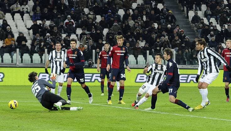 Db Torino 12 12 2012 - coppa Italia Juventus-Cagliari foto Daniele Buffa Image Sport nella foto: gol Sebastian Giovinco 