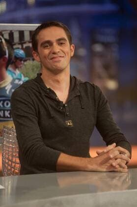 Cyclist Alberto Contador has visited El Hormiguero . CesarxLorenzo 