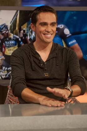 Cyclist Alberto Contador has visited El Hormiguero . CesarxLorenzo 