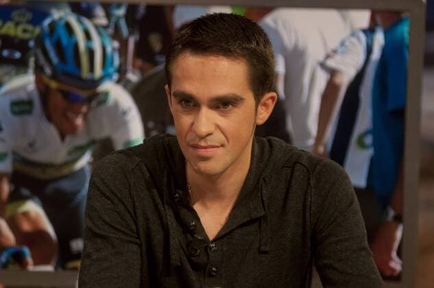 Cyclist Alberto Contador has visited El Hormiguero . CesarxLorenzo 