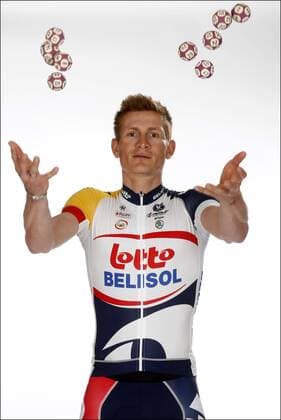 Andre Greipel Radsport Team Lotto Belisol - Präsentation in Hasselt, Belgien - 19 12 2012 PhotonewsxPanoramic 