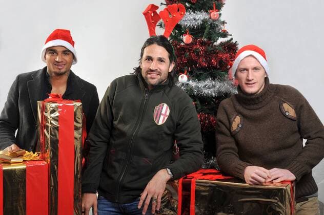 KEVIN PRINCE BOATENG, CAPPELLO BABBO NATALE, MARIO YEPES, IGNAZIO ABATE