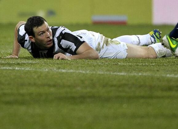Stephan Lichtsteiner Juventus.- Calcio Cagliari vs Juventus Turin.Serie A - Parma Stadio Ennio Tardini, Football Calcio 2012 2013.. federicoxtardito
