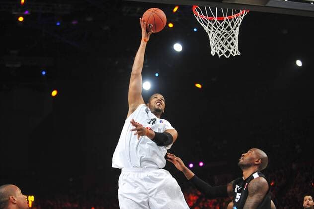Ludovic Vaty (selection Francaise) BASKETBALL : All Star Game 2012 - Bercy - 30 12 2012 JBAutissier Panoramic 