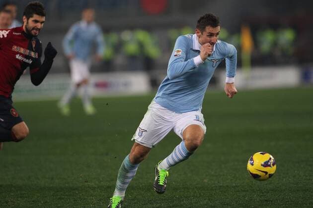 05.01.2013. Rome, Italy. Serie A Football League, Olympic Stadium Rome. Klose in action during the league match Lazio Rom - Cagliari Calcio 2-1. xMarkxIacobuccix  ActionPlus11362631