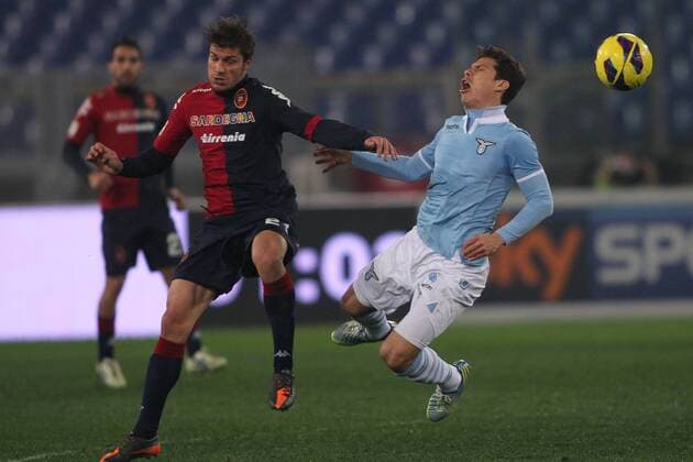05.01.2013. Rome, Italy. Serie A Football League, Olympic Stadium Rome. Hernanez in action during the league match Lazio Rom - Cagliari Calcio 2-1. xMarkxIacobuccix  ActionPlus11362614