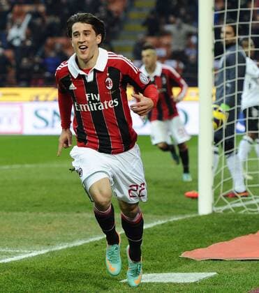 Mailand 06 01 2013 - Fussball - Serie A AC Mailand - AC Siena - esultanza gol Bojan Krkic 