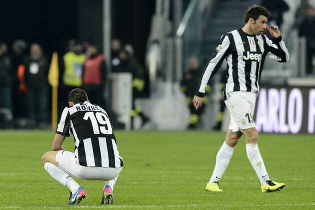Turin 06 01 2013 - Serie A Juventus Turin vs. Sampdoria Genua - Leonardo Bonucci-Andrea Barzagli 