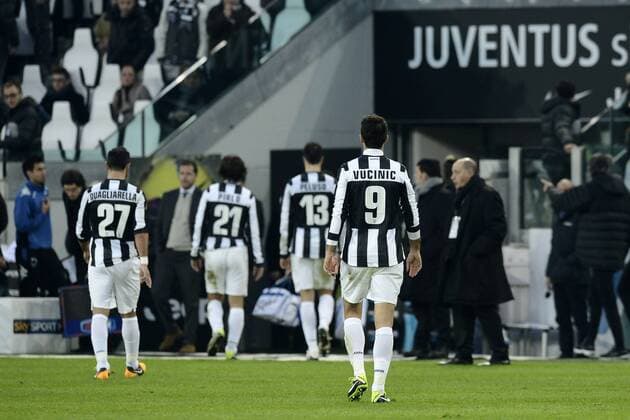 Turin 06 01 2013 - Serie A Juventus Turin vs. Sampdoria Genua - delusione Juventus , Mirko Vucinic 