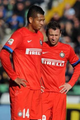 Udine 06 01 2013 - Serie A Udinese Calcio vs. Inter Mailand - Antonio Cassano-Fredy Guarin 