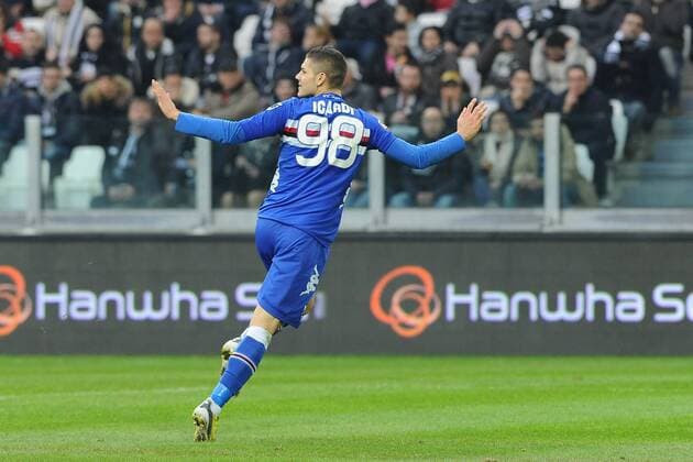 IPP20130106 Football - soccer: Serie A, Juventus Turin vs. Sampdoria Genua - Mauro Icardi esulta dopo il gol - xHOCHxZWEIx xItalyxPhotoxPressx 
