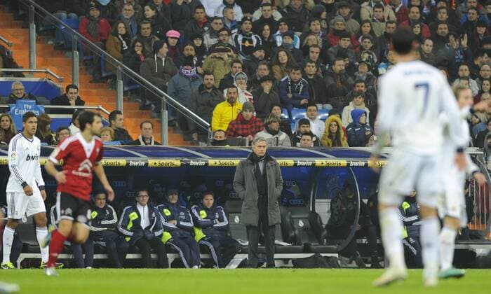 09.01.2013, Copa del Rey, Real Madrid - Real Club Celta de Vigo v.l. Jose Mourinho (Real Madrid Coach)