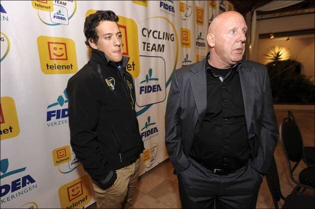 Hans Van Kasteren ( Manager Equipe Telenet Fidea ) - Tom Meeusen Tom Meeusen - PK - Lichtaert - Belgien - 09 01 2013 xPhotonewsx 