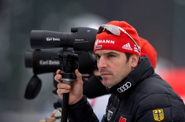 Trainer Ricco GROSS (GER) Biathlon IBU Weltcup Saison 2012 2013 - Offizielles Training der Frauen in der Chiemgau Arena, Ruhpolding, Deutschland am 10.01.2013,
