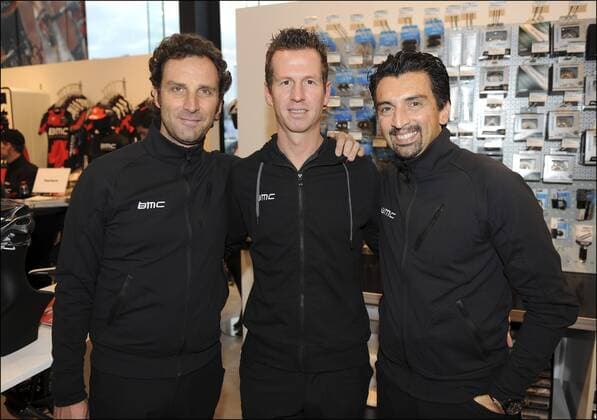Rik Verbrugghe - Fabio Baldato - Max Sciandri CYCLISME : BMC Switzerland - Presentation - Nazareth - 13 01 2013 PhotoXnews 