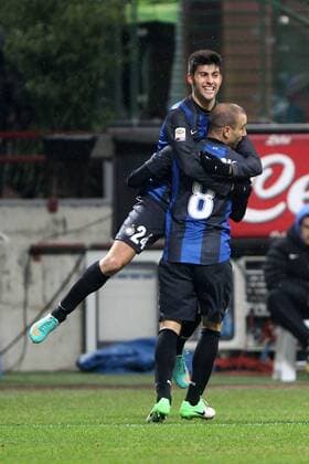 Rodrigo Palacio, Marco Benassi Inter - Mailand, 12.01.2013 - Serie A 2012 2013 - Inter Mailand vs Delfino Pescara 1936 - PaoloxNucci