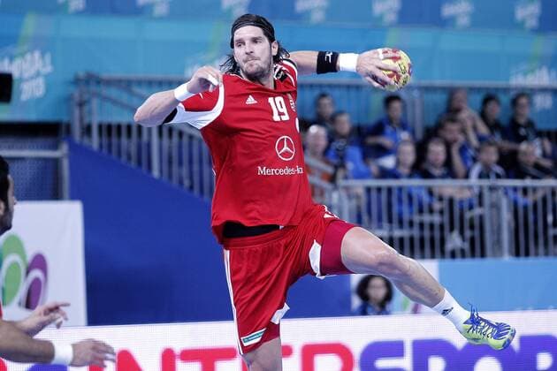 Hungary s Laszlo Nagy during 23rd Men s Handball World Championship preliminary round match.January 12 ,2013.  (201301124629)