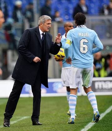 Vladimir Petkovic e Stefano Mauri Lazio.Roma - Rom, 13.01.2013 - Serie A 2012 2013 - Lazio Rom vs Atalanta Bergamo - andreaxstaccioli