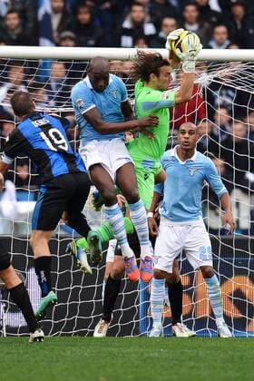 Parata di Federico MArchetti Lazio.Roma - Rom, 13.01.2013 - Serie A 2012 2013 - Lazio Rom vs Atalanta Bergamo - andreaxstaccioli