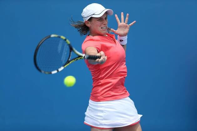 Li Na, CHN, during first round of the 2013 Tennis Australian Open in Melbourne, 14 01 2013 -