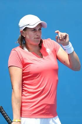 Romina Oprandi, SUI, during first round of the 2013 Tennis Australian Open in Melbourne, 14 01 2013 -